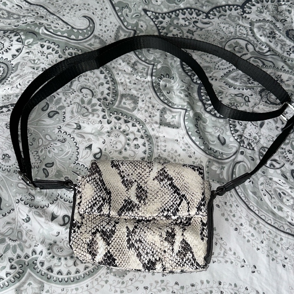 Amy Kestenberg Snake Print Crossbody Bag